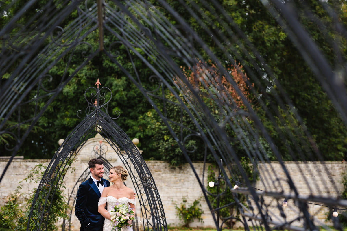 wedding portraits at celestial view rutland water under the arches